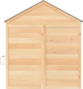 vidaXL Domek do zabawy, z drzwiczkami i doniczkami, drewno jodłowe 7