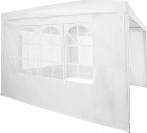 Tectake Pawilon Baraban 3x3m z 3 ścianami - biały 3