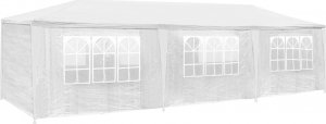 Tectake Pawilon Elasa 9x3 m z 8 panelami - biały 1