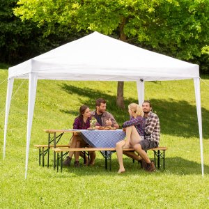 Tectake Składany pawilon Linosa 3x3m - zielony 2