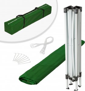 Tectake Składany pawilon Linosa 3x3m - zielony 6