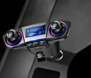 Transmiter FM Verk TRANSMITER FM BLUETOOTH USB 5.0 WIELOFUNKCYJNY 8W1 8