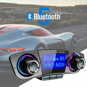 Transmiter FM Verk TRANSMITER FM BLUETOOTH USB 5.0 WIELOFUNKCYJNY 8W1 10