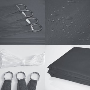 ZOLTA TRADE Żagiel przeciwsłoneczny ogrodowy wodoszczelny 4x3m Daszek 3