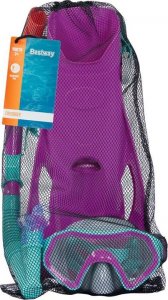 Bestway Dziecięcy Zestaw Do Nurkowania Różowy Maska, Płetwy, Rurka 25046 3