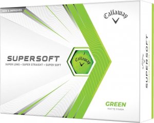 CALLAWAY Matowe piłki golfowe SUPERSOFT (zielone) 1