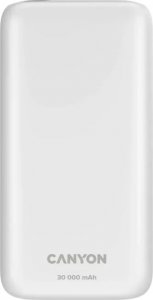 Powerbank Canyon CANYON PB - 301, Power bank 30000mAh Li-poly battery, Input Micro: DC5V/2A, 9V/2A Input Type c PD ： DC5V/3A, 9V/2A， Output Type C PD:5V/3A,9V/2.2A,12V/1.5AOutput USB A1+USBA 2 : 5V3A,5V/4.5A,4.5V/5A,9V2A,12V1.5A,22.5W quick charging cable 2