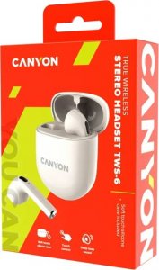 Słuchawki Canyon TWS-6 beżowe (CNS-TWS6BE) 1