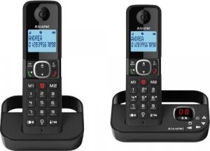 Telefon stacjonarny Alcatel Telefon bezprzewodowy F860 Duo czarny 1