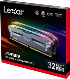 Pamięć Lexar Ares RGB, DDR5, 32 GB, 6000MHz, CL30 (LD5BU016G-R6000GDGA) 2