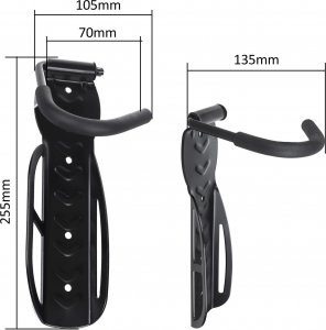 Maclean Rowerowy uchwyt ścienny pionowy stal max. obciążenie 30kg MC-432 6