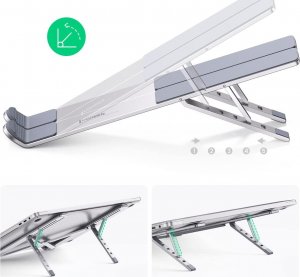 Ugreen Podstawka pod laptop 8-17'' srebrna (LP451) 4
