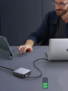 Ładowarka Ugreen Ładowarka sieciowa UGREEN CD327 Nexode, 2x USB-C, 2x USB-A, GaN, 65W (szary) 9