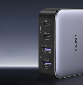 Ładowarka Ugreen Ładowarka sieciowa UGREEN CD327 Nexode, 2x USB-C, 2x USB-A, GaN, 65W (szary) 10