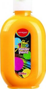 Keyroad Farba plakatowa KEYROAD, fluorescencyjna, 300ml, butelka, neonowa pomarańczowa 1