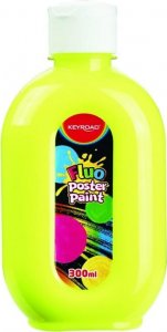 Keyroad Farba plakatowa KEYROAD, fluorescencyjna, 300ml, butelka, neonowa żółta 1