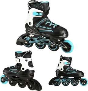 Rolki Nils Extreme NA1169A z wymienną płozą regulowane turkusowe r. 35-38 2