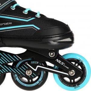 Rolki Nils Extreme NA1169A z wymienną płozą regulowane turkusowe r. 35-38 9