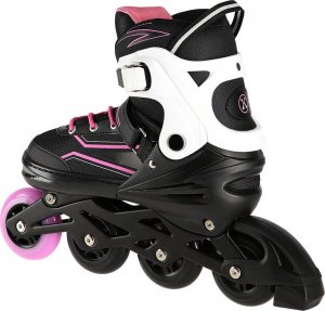 Rolki Nils Extreme NA1169A z wymienną płozą regulowane czarno-różowe r. 39-42 5