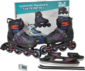 Rolki Axer Sport Spring z wymienną płozą regulowane czarne r. 31-34 5