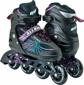 Rolki Allright Celerity rekreacyjne regulowane czarne r. 39-42 2