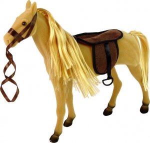 LeanToys Lalka z Jasnobrązowym Koniem Figurki Akcesoria 3