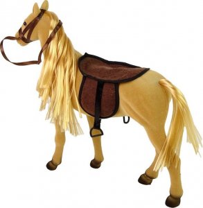 LeanToys Lalka z Jasnobrązowym Koniem Figurki Akcesoria 5