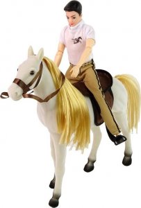 LeanToys Lalka z Białym Koniem Figurki Akcesoria 2