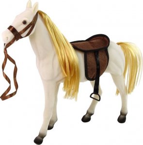 LeanToys Lalka z Białym Koniem Figurki Akcesoria 3