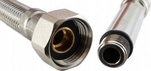 Wężyk przyłączeniowy Tucai Wężyk do wody nierdzewny TAQ-GRIF H3/8-M10x1 końcówka długa L=80 cm [10/100] 8