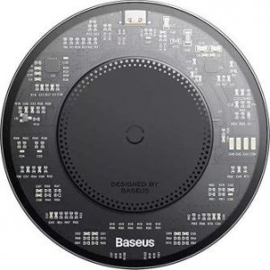 Ładowarka Baseus Bezprzewodowa ładowarka indukcyjna Baseus Simple 2, 15W z kable USB-C do USB-C (czarna) 1