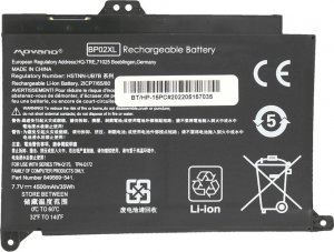 Bateria Movano Bateria BP02XL do HP Pavilion 15-AU 15-AW 15PC 8