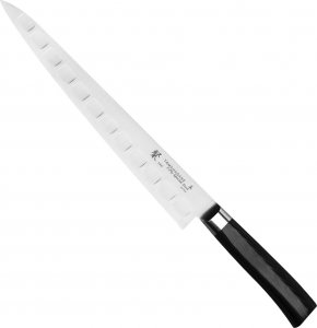 Tamahagane Tamahagane SAN Black VG-5 Nóż Sujihiki żłobiony 27 cm 1