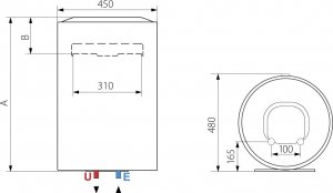 Bojler Ariston BLU1 R 100 1.8 kW (3201944-W) 5