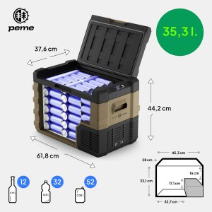 Lodówka turystyczna Peme Quest 40 Storm Sand 2