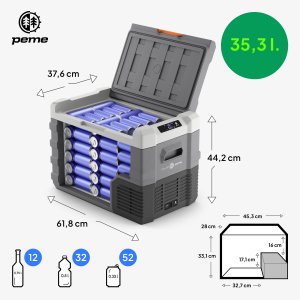 Lodówka turystyczna Peme Quest 40 Adventure Orange 2