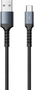 Kabel USB Remax USB-A - USB-C 1 m Czarny (RC-C008 A-C black) 1