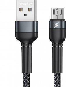 Kabel USB Remax USB-A - microUSB 1 m Czarny (RC-124m black) 1