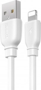 Kabel USB Remax USB-A - Lightning 1 m Biały (RC-138i White) 1