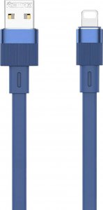 Kabel USB Remax USB-A - Lightning 1 m Niebieski (RC-C001 A-L blue) 1