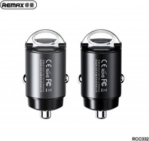 Ładowarka Remax Ładowarka samochodowa 2x USB-C, REMAX RCC332, 30W (czarna) 1