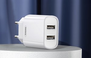 Ładowarka Remax Ładowarka sieciowa Remax, RP-U35, 2x USB, 2.1A (biała) 2