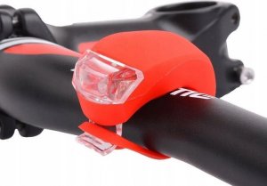Silikonowe Oświetlenie LAMPKI ROWEROWE 2 szt. FROG 2