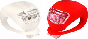 Silikonowe Oświetlenie LAMPKI ROWEROWE 2 szt. FROG 4