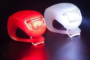 Silikonowe Oświetlenie LAMPKI ROWEROWE 2 szt. FROG 5