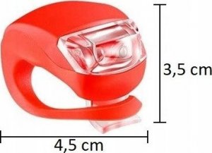 Silikonowe Oświetlenie LAMPKI ROWEROWE 2 szt. FROG 7