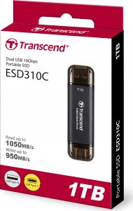 Dysk zewnętrzny SSD Transcend ESD310C 1TB Czarny (TS1TESD310C) 4