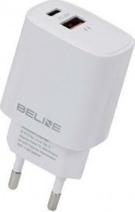 Ładowarka Beline Ładowarka sieciowa 20W USB-C + USB-A biała 3