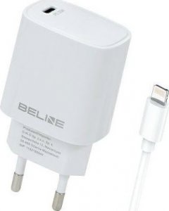 Ładowarka Beline Ładowarka sieciowa 20W USB-C+kabel Lightning 3