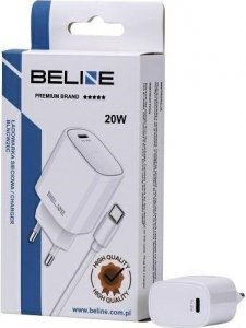 Ładowarka Beline Ładowarka sieciowa 20W USB-C + kabel USB-C, biała 1